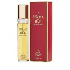 Diamonds & Rubies By Elizabeth Taylor Women Lily, Red Rose, Almond Wood, Peach, Lilac Edt Spray 1.7 Oz
