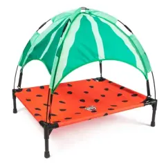 BigMouth Inc. Elevated Dog Canopy Bed - Watermelon - S