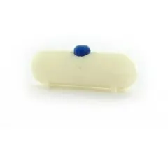 3D to Scale 1/64 3D Printed White Plastic Propane Tank with Blue Lid Cover 64-320-WT