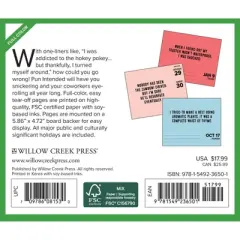 Willow Creek Press 2024 Daily Desk Calendar 5.2"x6.2" Pun Intended