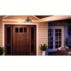 Urban Ambiance Luxury Hammered Outdoor Pendant Light,  8" x 12",  Aged Pewter Finish, UHP1172