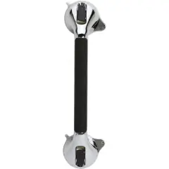 DMI Suction Cub Grab Bars for Bathroom, Tub and Shower - Chrome 16 Inch