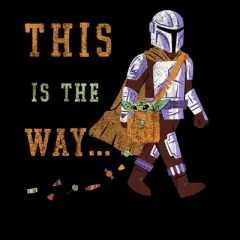 Boy's Star Wars The Mandalorian Halloween This is the Way Treats T-Shirt