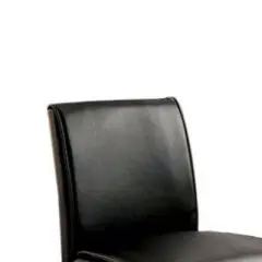Set of 2 Contemporary Counter Height Barstools Black - Benzara