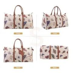 Signare USA Butterfly Beige Big Holdall/Duffel Bag
