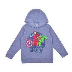 Marvel Boy's 2-Pack Earth Mightiest Heroes Avengers Zip Up Hoodie and Pullover Hooded Sweatshirt Set for toddler