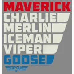 Boy's Top Gun Character Name Stack Performance Tee