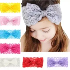 Kitcheniva Lace Bow & Flower Hair Band 8 Pcs
