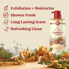 Old Spice Gentle Man's Blend Exfoliating Bodywash Pump - Brown Sugar & Cocoa Butter - 26 fl oz