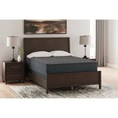 Signature Design by Ashley 12-inch Gray 1200 Series Charcoal-Infused Gel Memory Foam Hybrid Firm Mattress