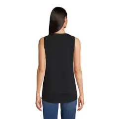 Lands' End Women's Supima Cotton Scoop Neck Tunic Tank Top