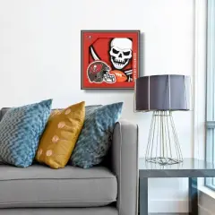 NFL Tampa Bay Buccaneers 3D Logo Series Wall Art - 12"x12"