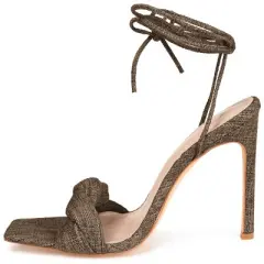 Journee Collection Womens Edelie Tru Comfort Foam Open Toe High Stiletto Pumps Brown 9.5