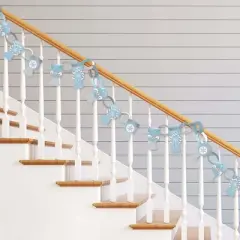 Big Dot of Happiness Winter Wonderland - 90 Chain Links & 30 Paper Tassels Decor Kit - Snowflake Party & Winter Wedding Paper Chains Garland - 21 feet