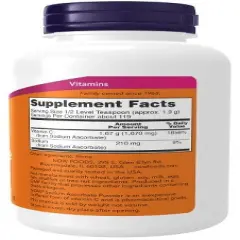 Sodium Ascorbate Powder by Now Foods  -  8 oz Powder