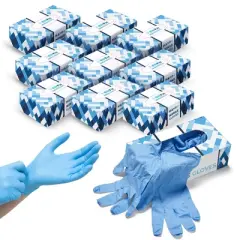 Hand-E Nitrile Exam Gloves, 3 Mil Thickness, Latex & Powder Free, Perfect for Cleaning & Cooking - 1000 Pack