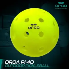 Orca Size 40 Outdoor USAPA Hole Ball for Tournament Play - 6pk