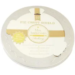 Mrs. Anderson's Baking Baking 10 in. L Pie Crust Shield Silver
