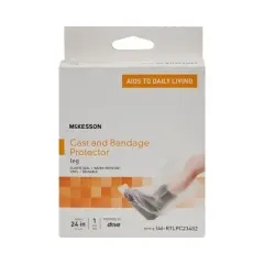 McKesson Clear Leg Cast Protector One Size 24-1/2 Inch 146-RTLPC23402