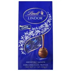Lindt Lindor Dark Chocolate Candy Truffles - 5.1 oz