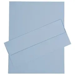 JAM PAPER #10 Business Stationery Set - 4 1/8 x 9 1/2 Envelopes & Matching Letter Paper - Baby Pink Pastel - 50/Pack