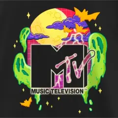 Girl's MTV Colorful Halloween Logo T-Shirt
