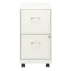 Space Solutions 18" Deep 2 Drawer Mobile Letter Width Vertical File Cabinet