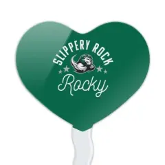 Slippery Rock The Rock Heart Love Cupcake Picks Toppers Decoration Set of 6