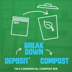 Ziploc Compostable Sandwich Bags - 40ct