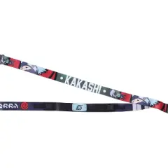 Naruto Shippuden Anime Kakashi ID Badge Holder Lanyard w/ Kakashi Rubber Pendant