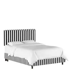 Olivia Striped Upholstered Bed - Skyline Furniture