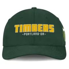 MLS Portland Timbers Structured Hat: Cotton Baseball Cap with Easy-Close Fastener