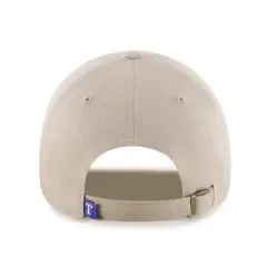 MLB Texas Rangers Khaki Clean Up Hat: Adjustable Cotton Baseball Cap