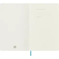 Moleskine Classic Notebook, Soft Cover, Large (5 in. x 8.25 in.) Ruled/Lined, Reef Blue, 192 pages