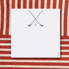 Birdy Life 6" x 6" Square Golf Notepad by Ramus & Co (100 Heavyweight Tear-Off Sheets)