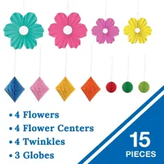 Carson Dellosa Education Happily Ever Elementary Retro Remix Flowers and Twinkles Dimensional Accents