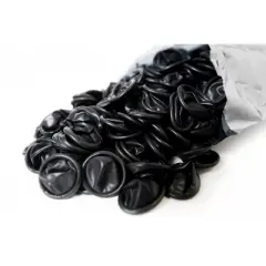 Bertech 4 Mil Thick ESD Static Dissipative Finger Cots Powder Free Large Black (ESDFC-B-5L)