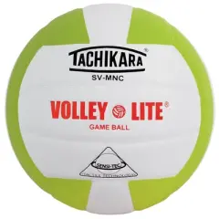Tachikara SVMNC.LGW Indoor Sensi Tec Composite VolleyLite Volleyball -Lime Green/White