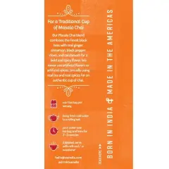 Tea India Masala Chai Tea with 20 Individually Wrapped Teabags Pack of 4