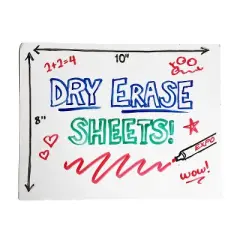 Apostrophe Games Giant Dry Erase Reusable Index Cards 8" x 10" - 20 cards