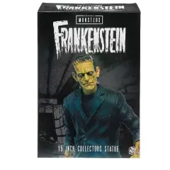 Trick or Treat Studios Universal Monsters Frankenstein Statue Halloween Decoration - 15 in - Black