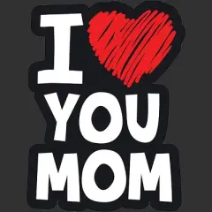 Men's Design By Humans I Love You Mom Heart By solon2020 Tank Top