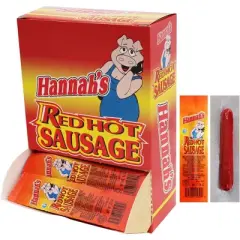 Hannah's 0.7oz Red Hot Sausages (With Pork) 50-ct Boxes - 2 Boxes