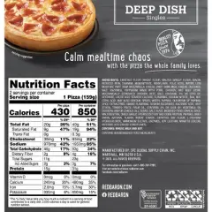 Red Baron Pepperoni Deep Dish Personal Frozen Pizza - 11.2oz