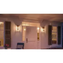 Urban Ambiance Luxury Craftsman Outdoor Wall Light,  13" x 7",  Olde Bronze Finish, UHP1152