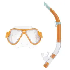 Hawaii Divers Manta Ray Adult Snorkel Combo &ndash; Orange (Unisex)