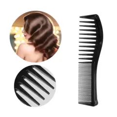 Unique Bargains Anti Static Hair Comb Wide Tooth for Thick Curly Hair Hair Care Detangling Comb For Wet and Dry 2 Pcs