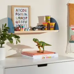 Wood Kids' Shelf with Metal Brackets Blue - Pillowfort&trade;