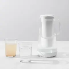 LifeStraw Home Water Filter Pitcher 7 Cup + Silicone Base Glass