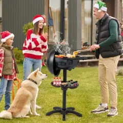 Tangkula Indoor Outdoor Electric Grill w/ Non-stick Grill Plate Temperature Control